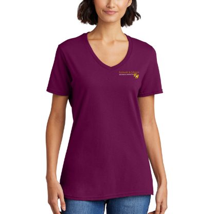 Port & Company® Women's Core Cotton V-Neck Tee - Image 2