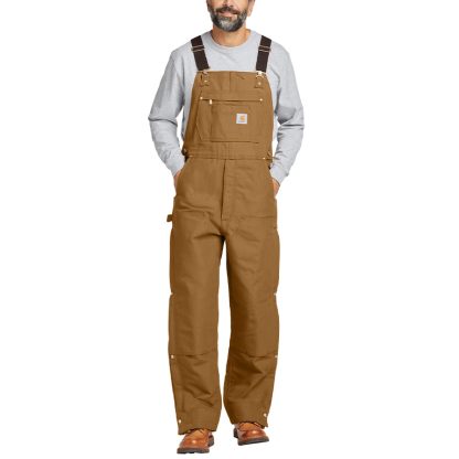 Carhartt® Firm Duck Insulated Bib Overalls - Image 4