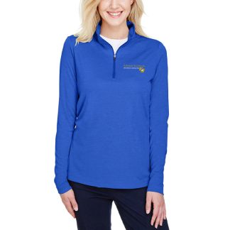 Team 365 Ladies' Zone Sonic Heather Performance Quarter-Zip