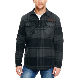 Burnside Men's Quilted Flannel Shirt Jacket